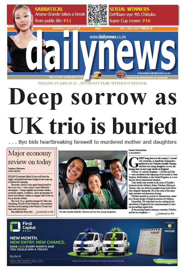 Wednesday 5 August 2026